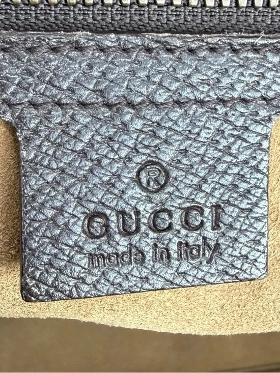 Gucci Calfskin Leather Medium Web Stripe Satchel Bag - Picture 7 of 13